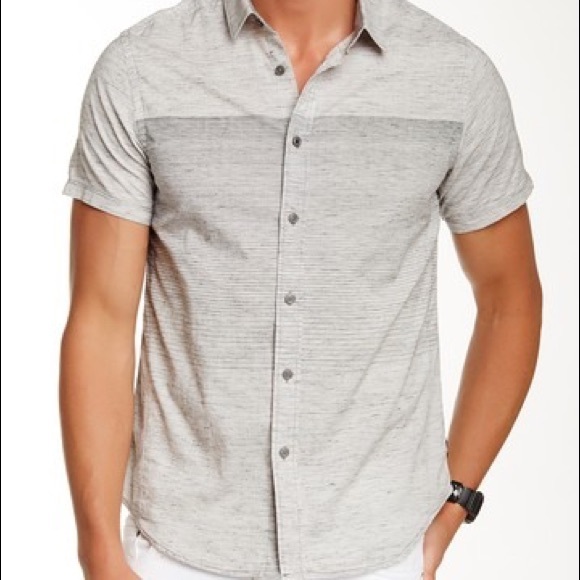 Howe Men’s Short Sleeve Grey Shirt - Picture 1 of 6